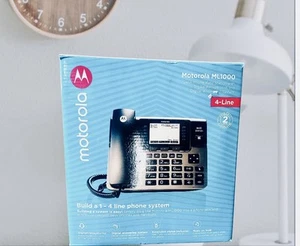 Motorola ML1000 4-Line Business Telefonanlage mit Voicemail (schwarz) ~ NEU - Bild 1 von 4
