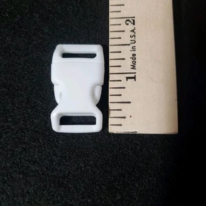 10 Set 5/8 Inch Flat Dual Adjustable Plastic Quick Side Release Plastic Buckles - Picture 1 of 3