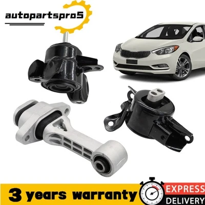 3x Engine Motor & Trans Mount for Hyundai Accent Elantra Kia Forte Rio Automatic Foto 1 de 4
