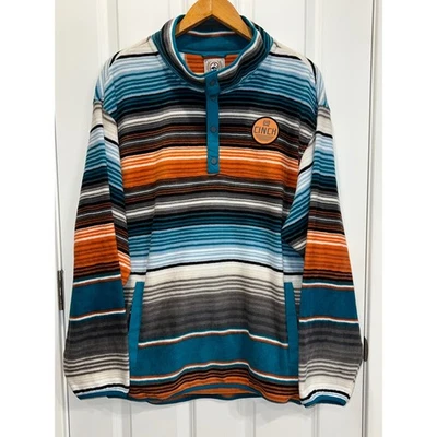 NUEVO CON ETIQUETAS CINCH XXL Pullover Para Hombre Polar Azteca Rayas Suroeste Western Top Foto 1 de 4