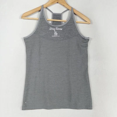 Camiseta sin mangas Antigua para mujer pequeña gris LA Dodgers entrenamiento de primavera Glendale MLB nueva Foto 1 de 4