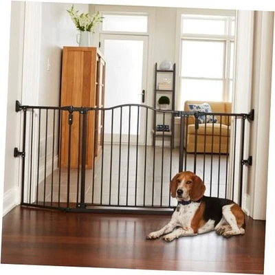  Puerta para mascotas con arco Windsor extra ancho: puerta para perros de 38,3"-72" de ancho. Hardware Serie 2 Foto 1 de 4