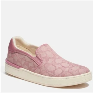COACH PINK WELLS SLIP-ON SNEAKERS IN SIZES 7.5, 8.5, 9.5, & 11 - Picture 1 of 1