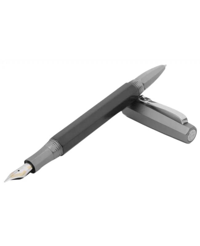 Montegrappa Techno Titanio Clip Oro 18K Plumín Fibra de Carbono Fuente 24910-SD Foto 1 de 1