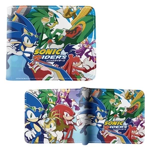 New Sonic Riders SONIC THE HEDGEHOG BiFold Wallet Sonikku za Hejjihoggu - Picture 1 of 2