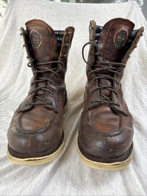 Vintage Red Wing Irish Setter Soft Moc Toe Work Mens Leather Boots Size 9 - Image 1 of 4