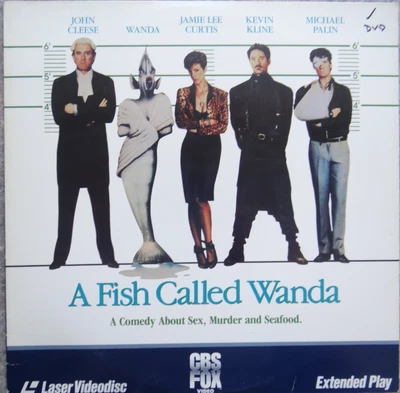 Fisch Namen Wanda US Vintage Laser Disc LD Film Video CD Laserdisk Englisch 80er - Bild 1 von 2