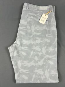 Pantalon de golf Peter Millar couronne sport eb66 brosse imprimé camouflage 36 x 32 gris