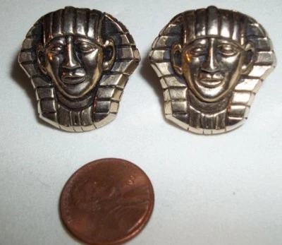 Gemelos gruesos vintage SWANK tema momia faraón egipcio Foto 1 de 4