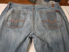 7 For All Mankind u110069u-069u Crinkle Pocket Jeans 31