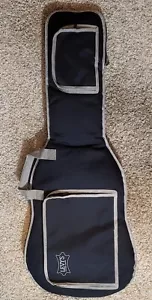 Vtg Levy's Polyester Gig Bag for Electric Guitar - Black w/ Two Pockets - Picture 1 of 8
