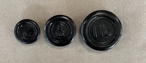Vintage Cast Iron Weights Kitchen Decorative Rustic Ornamental Scale Weights - Picture 1 of 2