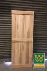 Hardwood Solid Red Oak Ledge & Brace Door, Ledges Flush Assembled CUSTOM SIZES