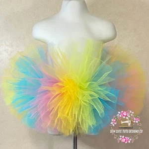 Ombre Rainbow Girl Tutu Skirt for Newborn, Babies, Toddlers and Kids. - Picture 1 of 4