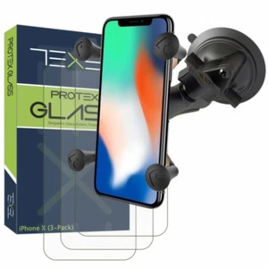 RAM Mount X-Grip Suction Mount Texel Glass Screen Protector For iPhone X and Xs - Picture 1 of 1