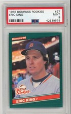 1986 Donruss Rookies Eric King Rc #27 PSA 9 Mint Detroit Tigers Low Pop 3