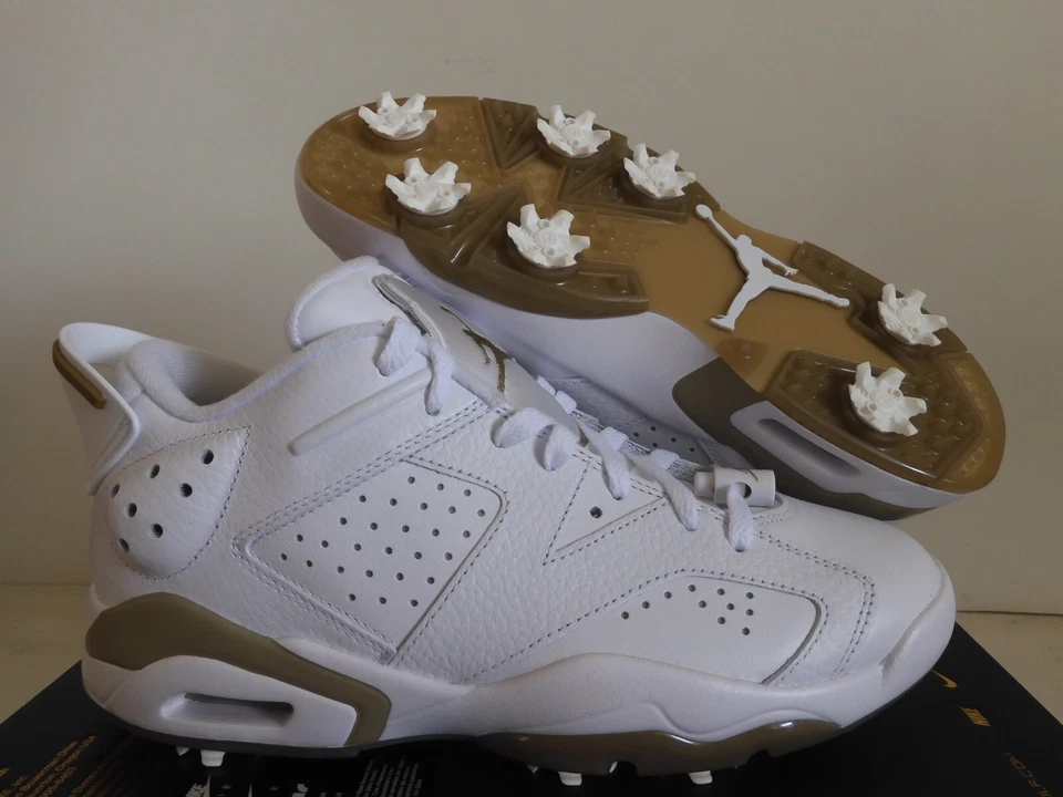 Nike Air Jordan Retro 6 G Golf "Botines de Golf" Blanco-Caqui Talla 8 [DV1376-100] Foto 1 de 4