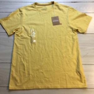 PATAGONIA Men’s XS Fitz Roy Icon Responsibili-Tee Milled Yellow Mustard - Picture 1 of 8
