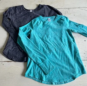 Girl's IVIVVA Size 12 Blue + Purple Long Sleeve Athletic Shirts - Picture 1 of 2