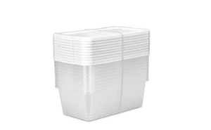 Sterilite Set of (10) 6 Quart Storage Boxes Plastic, Adult, White - Picture 1 of 4