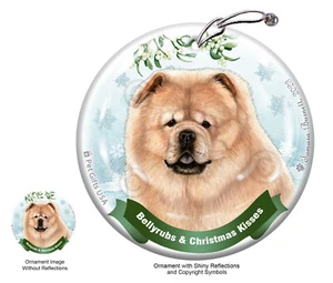 Bellyrubs & Kisses Ornament - Cream Chow Chow 081B - Picture 1 of 1