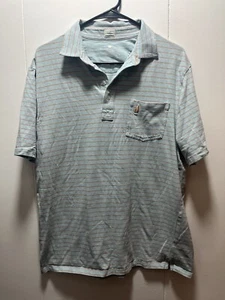 Johnnie-O Hanging Out Polo Shirt Mens Size Large Stretch Short Sleeve Logo - Picture 1 of 4