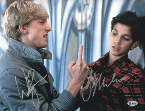 RALPH MACCHIO WILLIAM ZABKA SIGNED KARATE KID AUTOGRAPH 11X14 PHOTO BECKETT 15 Cover