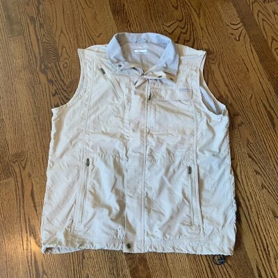 Columbia Mens XL Omni Shield Long Fishing Vest Hiking Performance EUC - Image 1 of 4