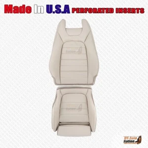 2017 2018 Mercedes Benz C250 C300 Coupe Driver Bottom & Top Vinyl Seat Cover Tan - Picture 1 of 5
