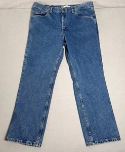 LEE Jeans Men Size 42 x 32 Blue Regular Fit Straight Leg Medium Wash EC 1002 - Picture 1 of 11