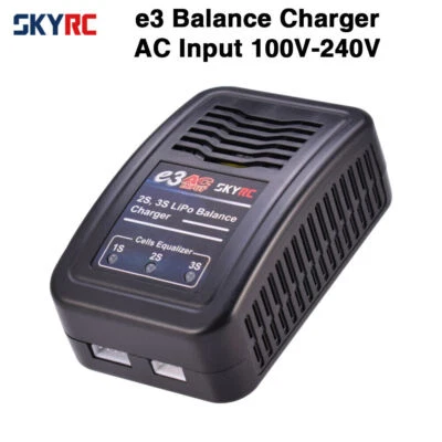 SKYRC e3 Charger 2S 3S LiPo Battery Balance Charger AC Input 100V-240V EU Plug - Image 1 of 4