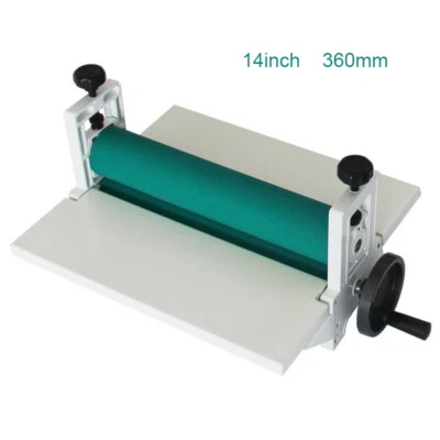 14" Manual Roll Laminating Machine Frame Cold Laminator Professional Press - Image 1 of 4