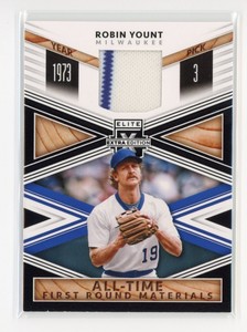 ROBIN YOUNT 2020 Panini Elite Extra Edition ATF-RY ALL-TIME FIRST ROUND RELIC