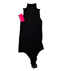 Commando Bodysuit One Size Snap Closure Black Mock Neck Sleeveless NWT OG PKG - Picture 1 of 7