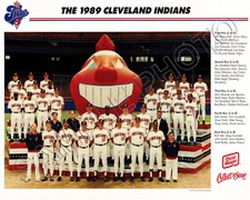 1989 CLEVELAND INDIANS TEAM 8X10 PHOTO PICTURE JOE CARTER JACOBY DOUG JONES