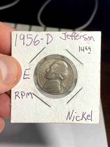 1956 D United States 5 Cents Error Coin - RPM Cover