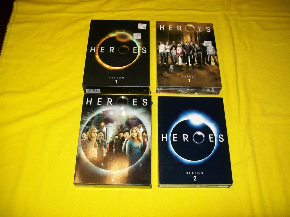 HEROES THE COMPLETE FIRST & SECOND SEASON ONE & TWO 1 & 2 DVD WITH SLIPCOVER - Image 1 of 1