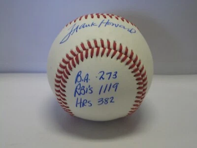FRANK HOWARD AUTOGRAPHED SPECIAL INSCRIPTION BASEBALL COA FR SHIPING - Image 1 of 4