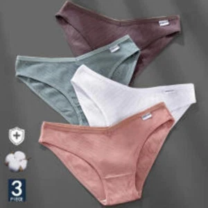 Women's Breathable Cotton Panties 4 Pcs Set - Picture 1 of 112