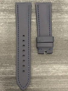 Auténtica correa de reloj Blancpain Fifty Fathoms 23 mm x 20 mm tela de vela azul OEM - Imagen 1 de 3