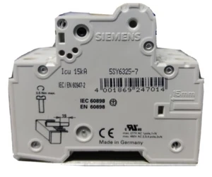 SIEMENS 5SY6325-7 INTERRUTTORE MAGNETOTERMICO  3P 25A 6K C 3MOD - Foto 1 di 2