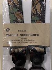 Advantage Woodlands Camouflage Wader Suspenders Button On H-Design ￼New