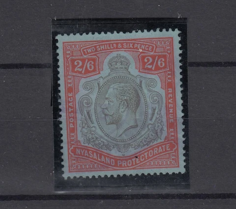 Nyasaland KGV 1913 2s 6d Red Grey VFU JK9276 Cover