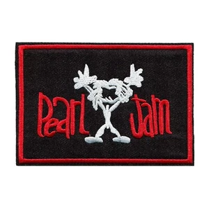 Pearl Jam Patch Stickman Logo Embroidered Iron-On Patch – Grunge Rock - Picture 1 of 2