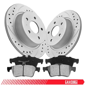 333.9mm Rear Rotors + Ceramic Brake Pads for Ford Expedition/Lincoln Navigator - Picture 1 of 16
