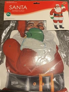 Jointed 29-inch Santa Paper Christmas Party Supplies and Decorations - Picture 1 of 5