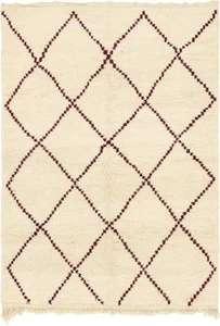 New Luxury Moroccan Rug Handmade Area Design Color Violet Carpet Rug - Picture 1 of 10