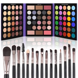 Eyeshadow Palette with 15Pcs Brushes Makeup Set, Pigmented 86 Colors Make up Set - Picture 1 of 12