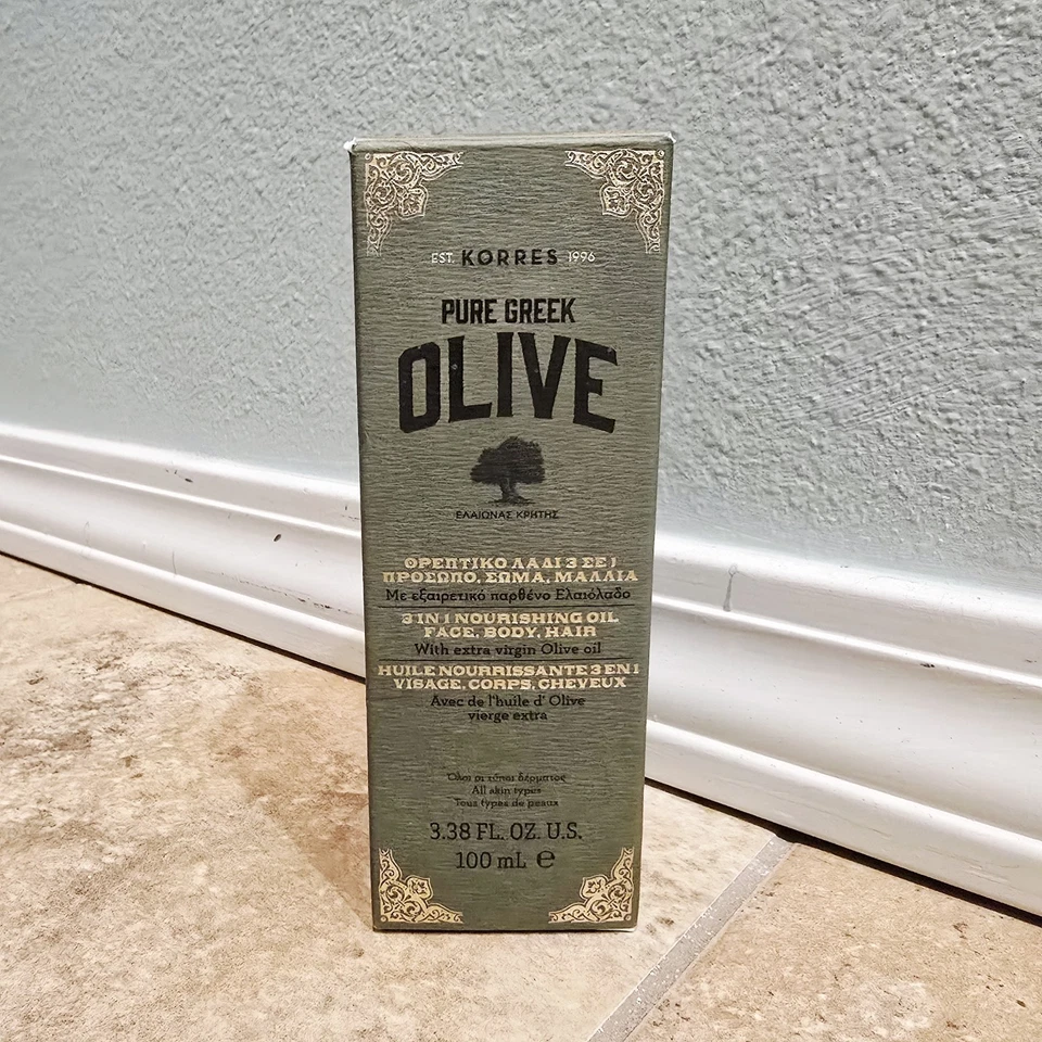 Korres Pure Greek Olive 3 In 1 Nourishing Oil. Face Body Hair 100ml Db2