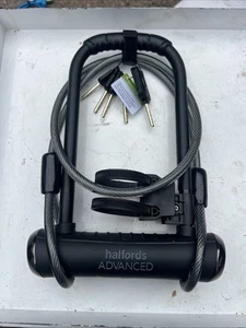Halfords Advanced Bicycle Motorbike Lock - Picture 1 of 2